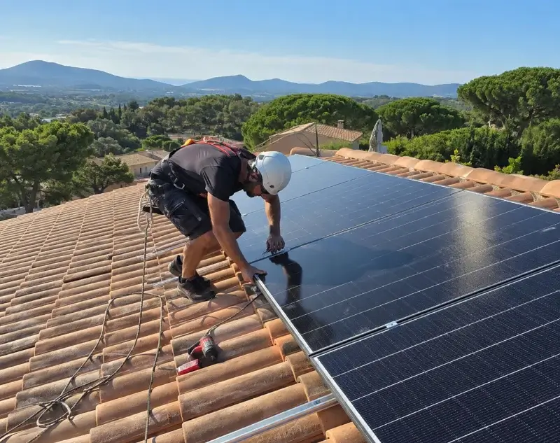 Installateur panneaux solaires Communay — pose photovoltaïque sur toiture