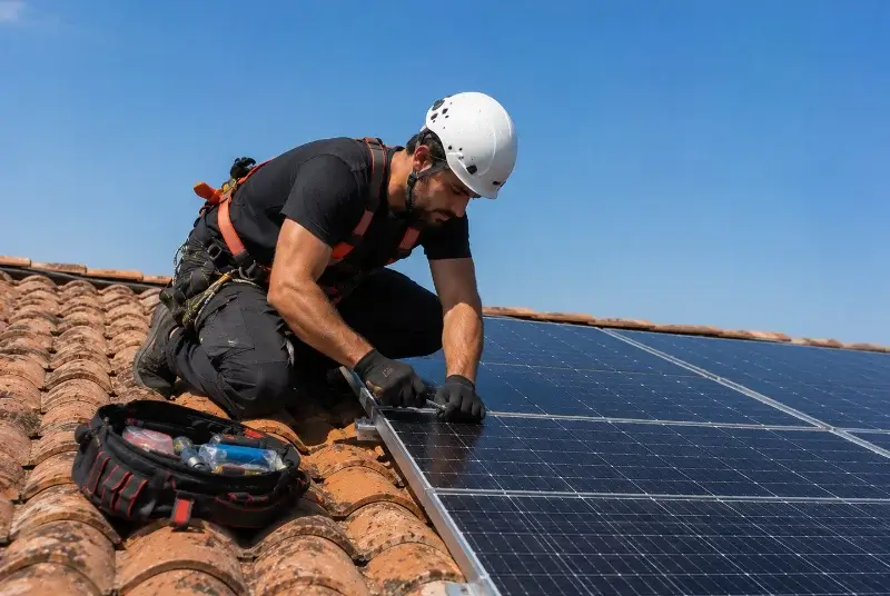 Maintenance et monitoring de panneaux solaires à Communay